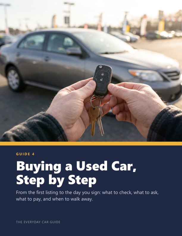 Cover of Buying a Used Car, Step by Step