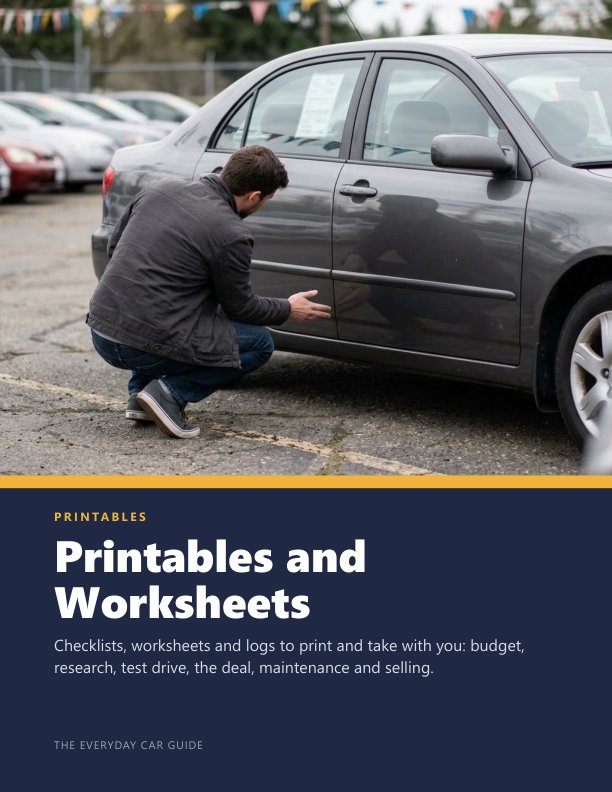 Cover of Printables and Worksheets